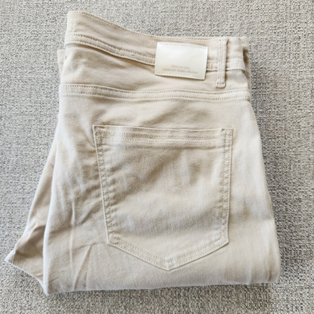 BRAX Ladies Mary Pants Casual Size 36x32 Khaki